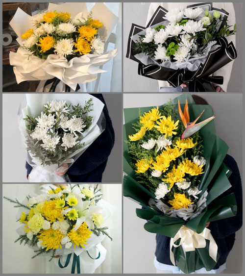贵州遵义湄潭县洗马乡潘家寨村白事花束代送